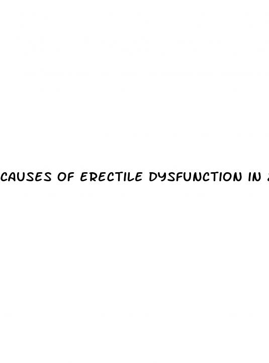 causes of erectile dysfunction in 20s