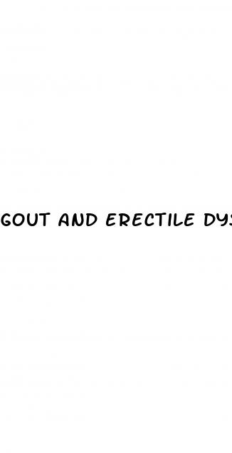 gout and erectile dysfunction