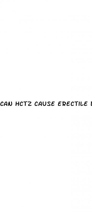 can hctz cause erectile dysfunction