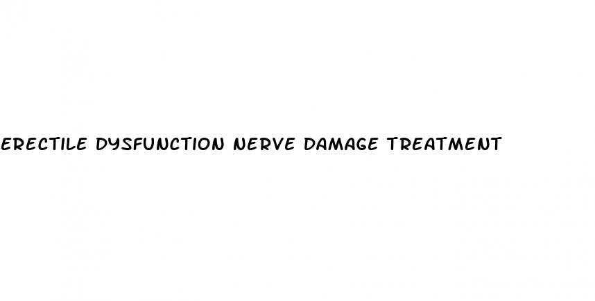 erectile dysfunction nerve damage treatment