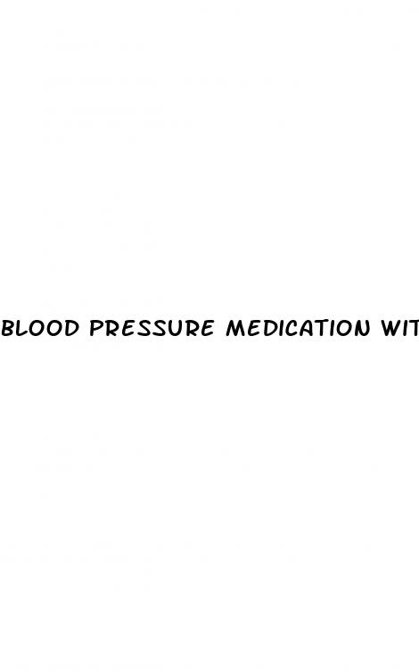 blood pressure medication with erectile dysfunction