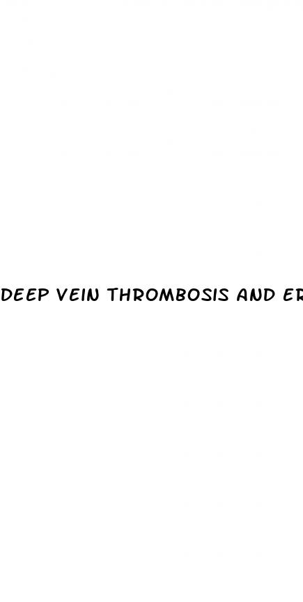 deep vein thrombosis and erectile dysfunction