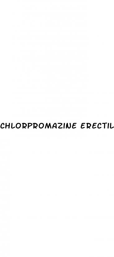 chlorpromazine erectile dysfunction