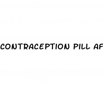 contraception pill after sex