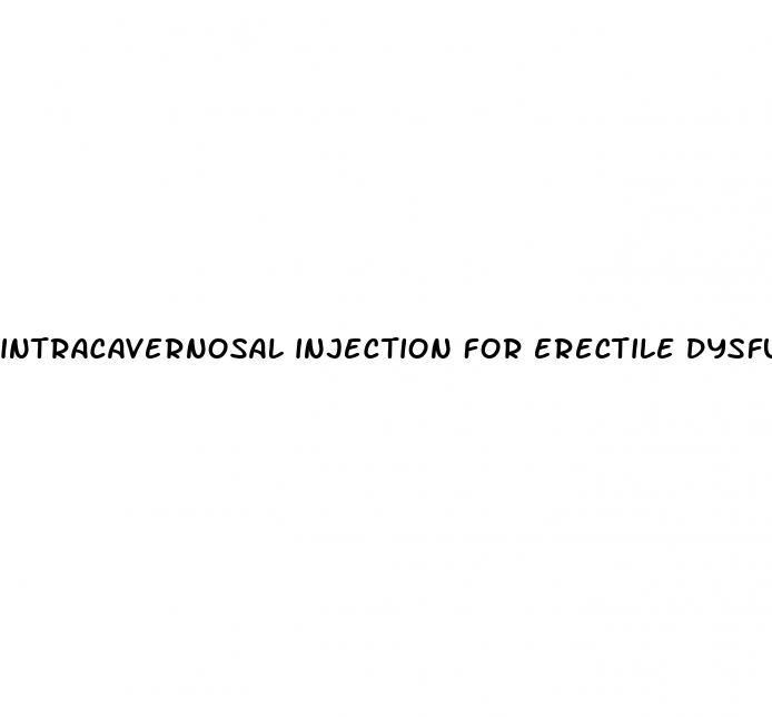 intracavernosal injection for erectile dysfunction