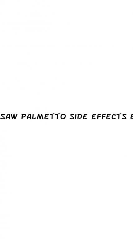 saw palmetto side effects erectile dysfunction