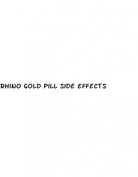 rhino gold pill side effects