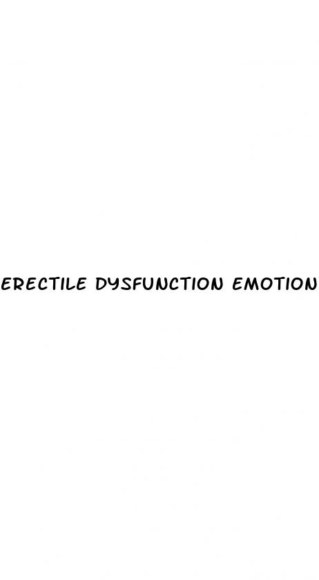 erectile dysfunction emotional causes