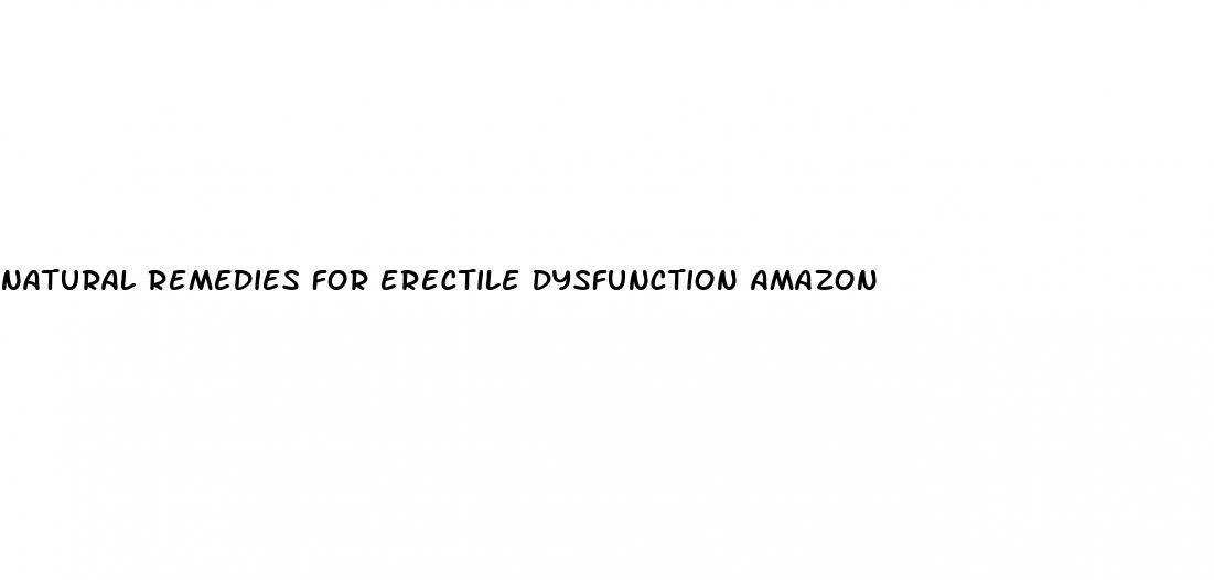 natural remedies for erectile dysfunction amazon