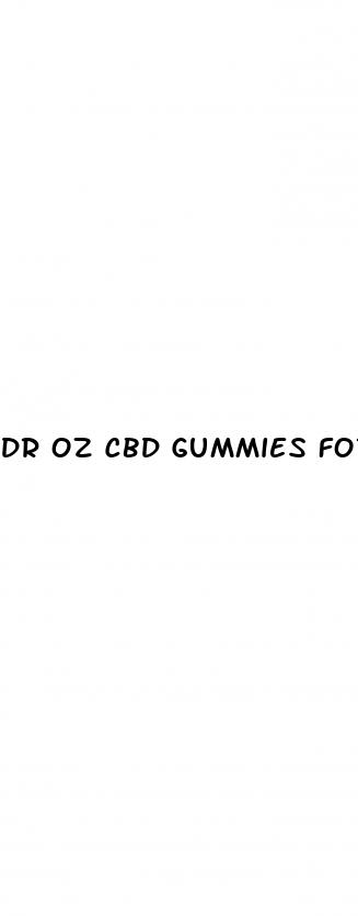 dr oz cbd gummies for male enhancement