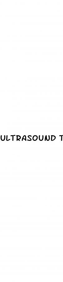 ultrasound therapy erectile dysfunction