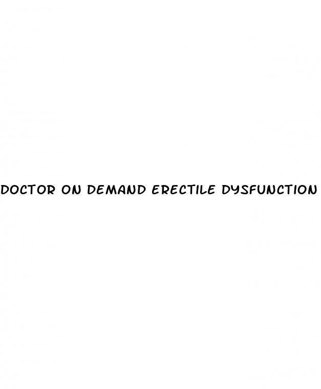 doctor on demand erectile dysfunction