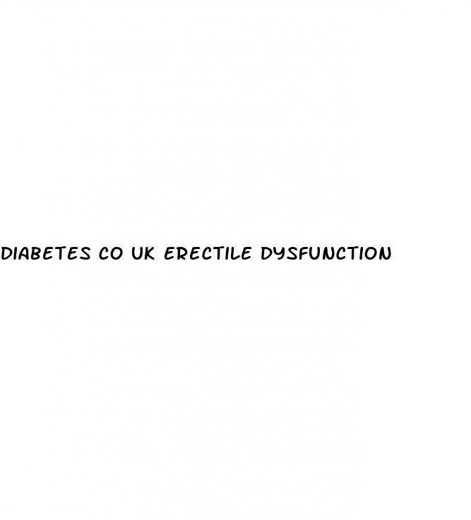 diabetes co uk erectile dysfunction