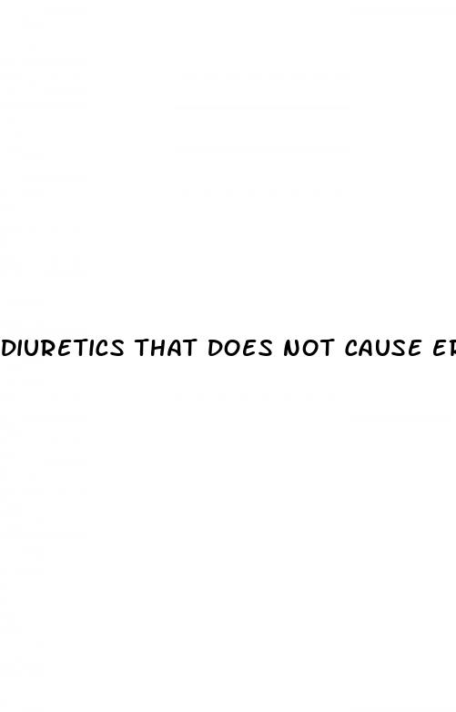 diuretics that does not cause erectile dysfunction