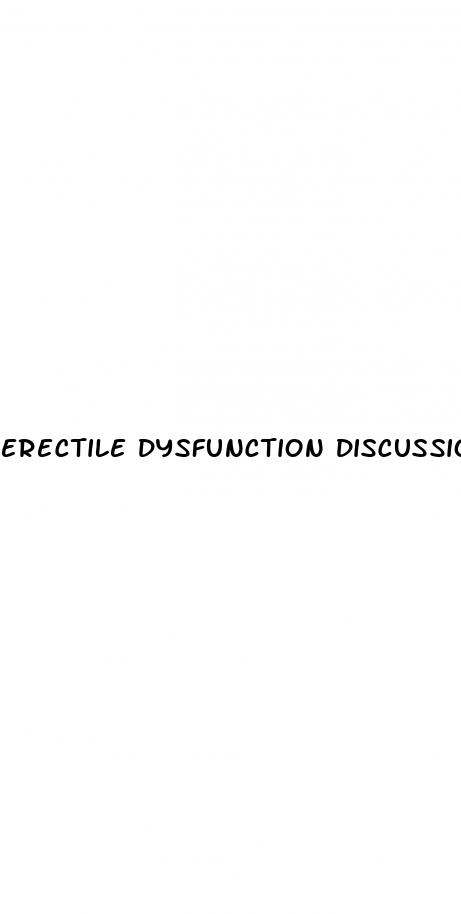 erectile dysfunction discussion forum