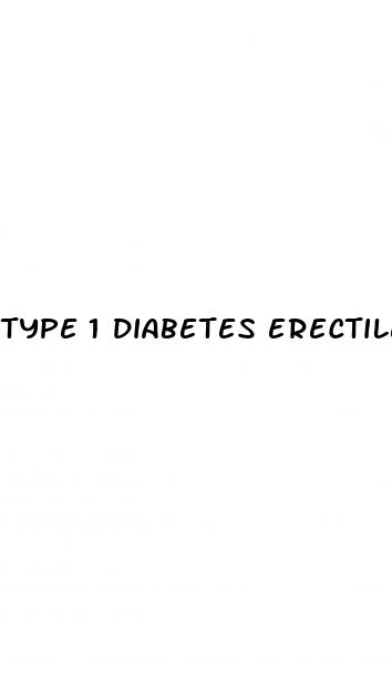 type 1 diabetes erectile dysfunction treatment