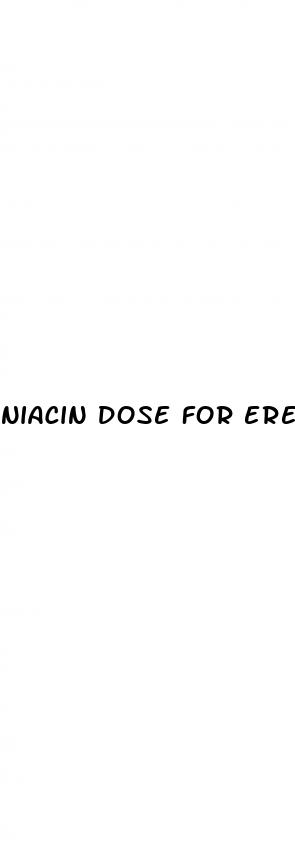 niacin dose for erectile dysfunction