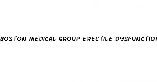 boston medical group erectile dysfunction