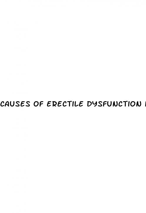 causes of erectile dysfunction in 50 years old