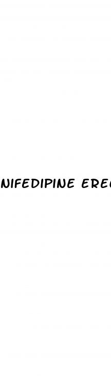 nifedipine erectile dysfunction