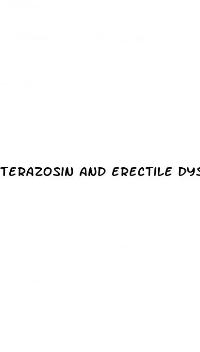 terazosin and erectile dysfunction