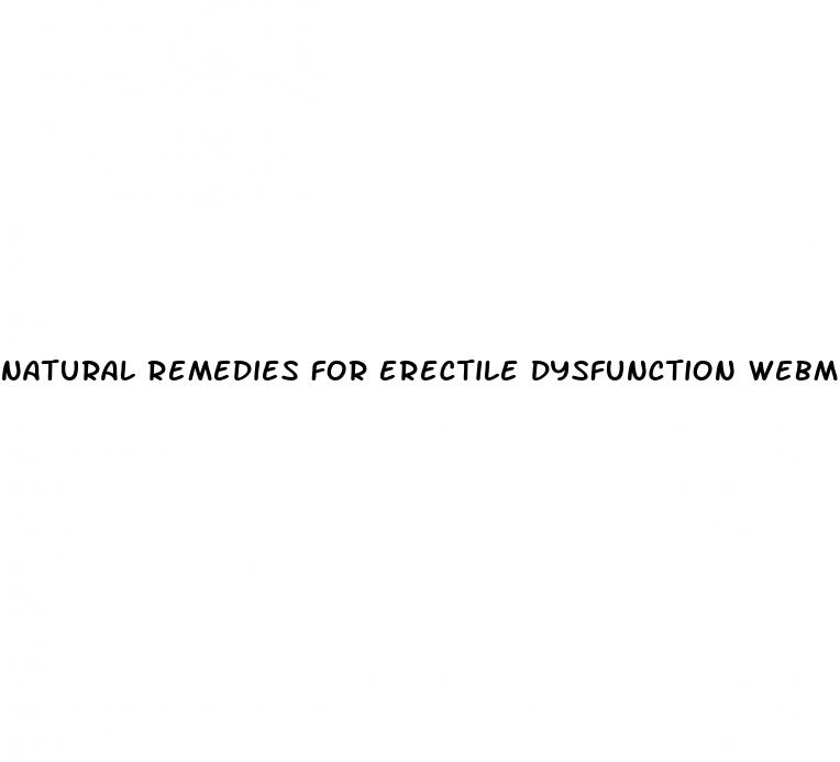 natural remedies for erectile dysfunction webmd