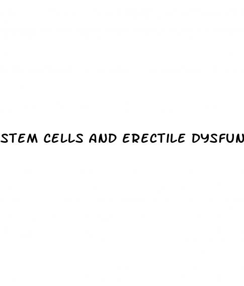 stem cells and erectile dysfunction