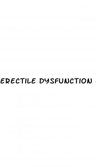 erectile dysfunction cardiovascular disease