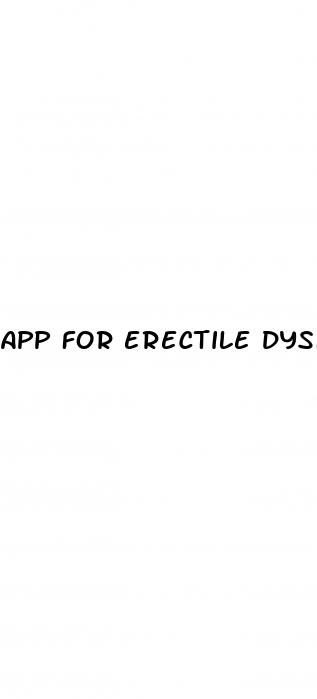 app for erectile dysfunction