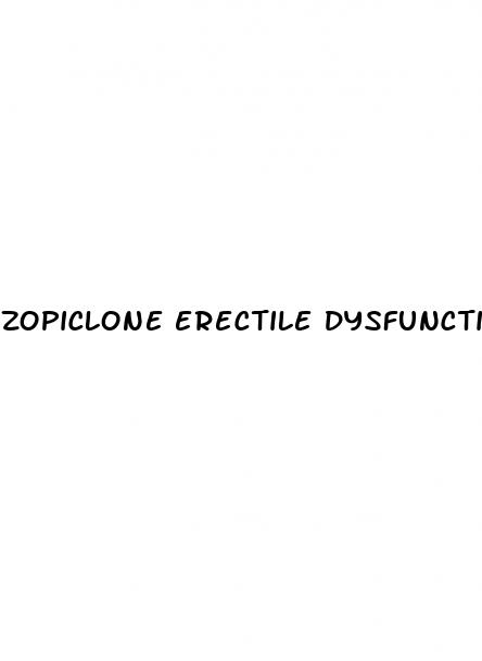 zopiclone erectile dysfunction