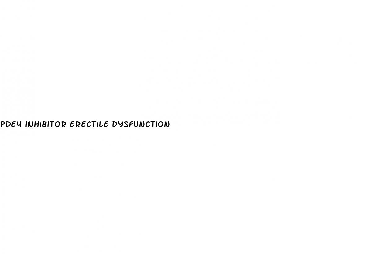 pde4 inhibitor erectile dysfunction