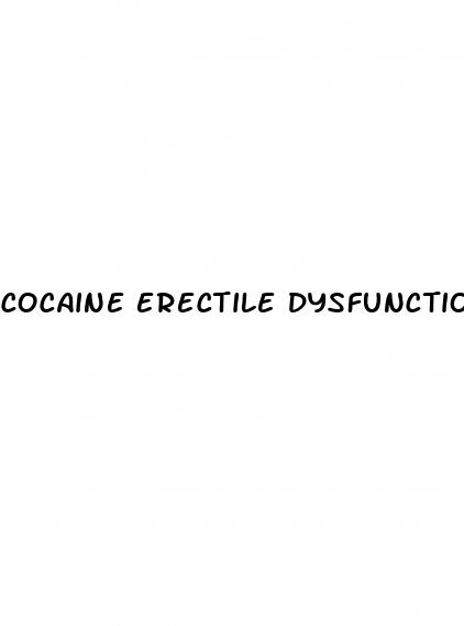 cocaine erectile dysfunction permanent