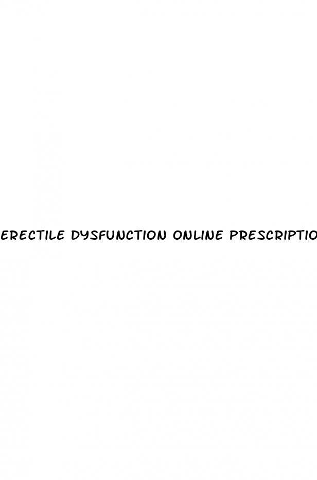 erectile dysfunction online prescription