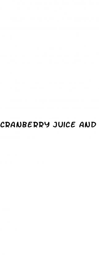 cranberry juice and apple cider vinegar for erectile dysfunction