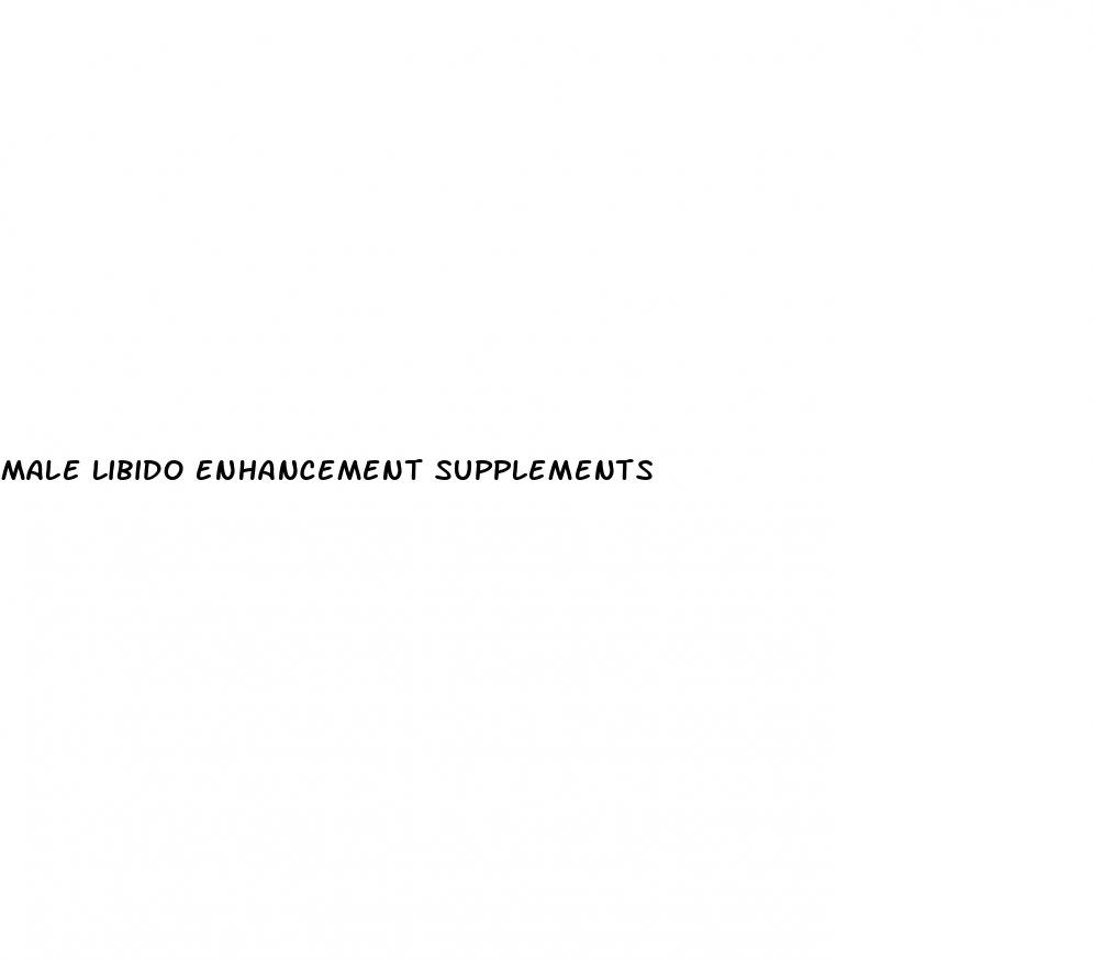 male libido enhancement supplements