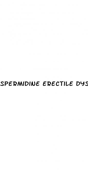 spermidine erectile dysfunction