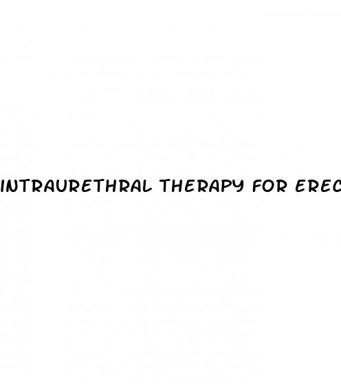 intraurethral therapy for erectile dysfunction