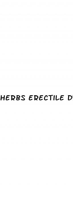 herbs erectile dysfunction