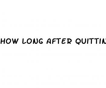 how long after quitting smoking erectile dysfunction