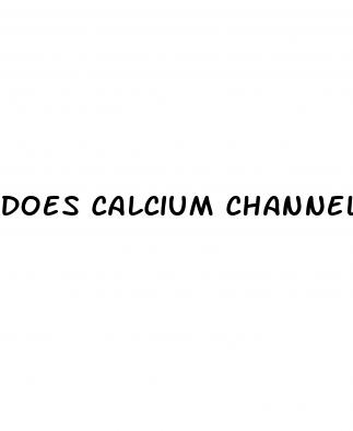 does calcium channel blocker cause erectile dysfunction