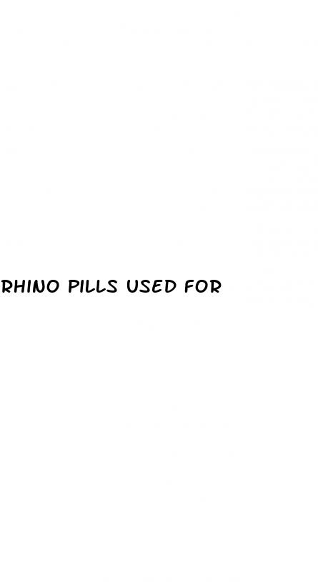 rhino pills used for