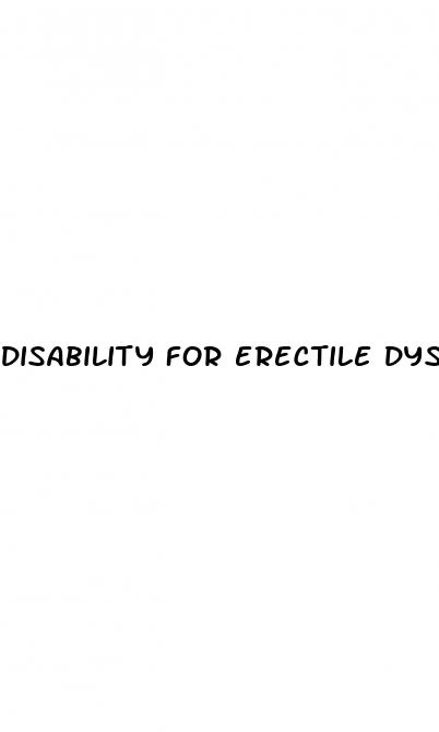 disability for erectile dysfunction