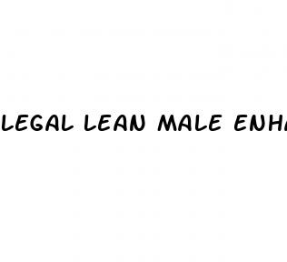 legal lean male enhancement review