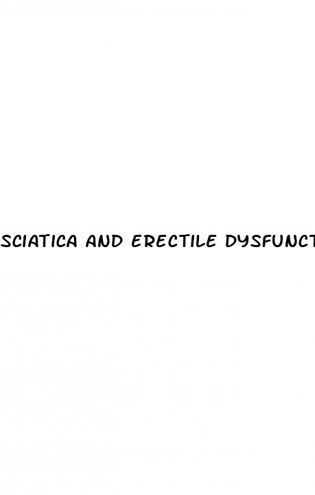 sciatica and erectile dysfunction