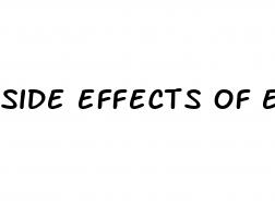 side effects of erectile dysfunction pills