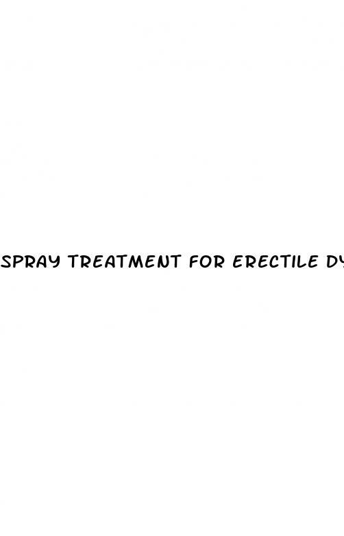 spray treatment for erectile dysfunction