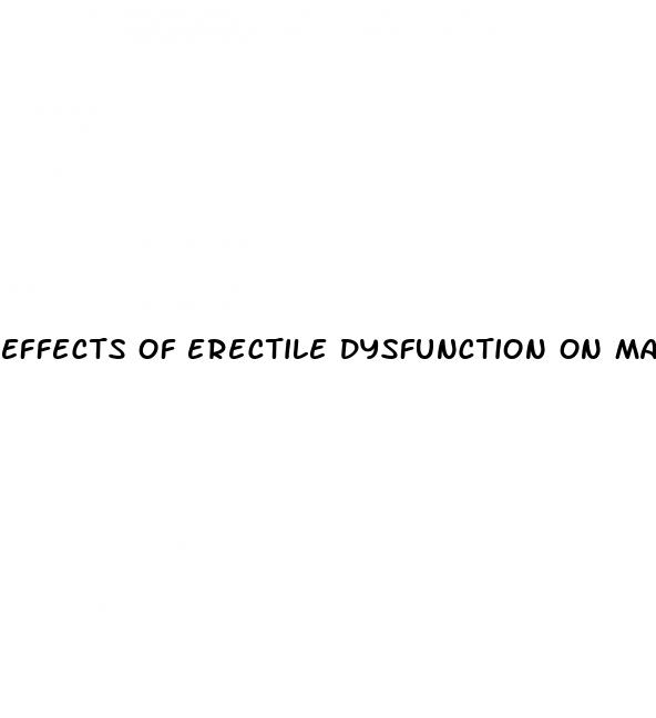 effects of erectile dysfunction on marriage