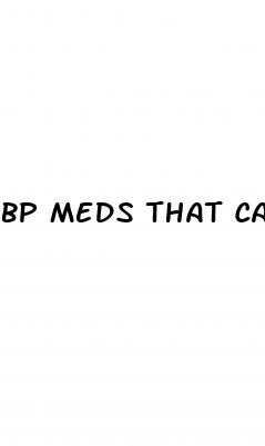 bp meds that cause erectile dysfunction