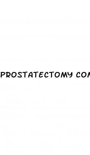 prostatectomy complications erectile dysfunction