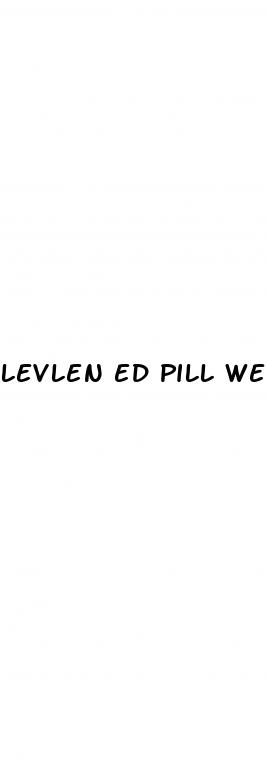 levlen ed pill weight gain